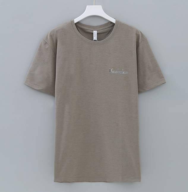 เสื้อยืดกันยุง สีเบจ สีกากี สกรีนตัวอักษรเรียบง่าย ราคาส่ง ป้องกันยุง มีกลิ่นมิ้นต์ ไล่ยุงได้ ใส่สบายระบายอากาศ ลายสกรีนคมชัด แห้งไว