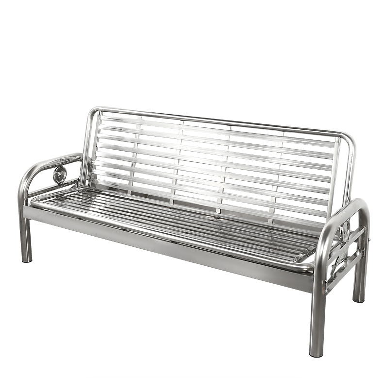 เก้าอี้สแตนเลสแท้ พับได้ ปรับเป็นเตียง โซฟาเอนกประสงค์ แข็งแรงทนทาน
โซฟาสแตนเลส พับเก็บได้ ปรับเป็นเตียงนอน รองรับน้ำหนัก 300 กก. กันสนิม