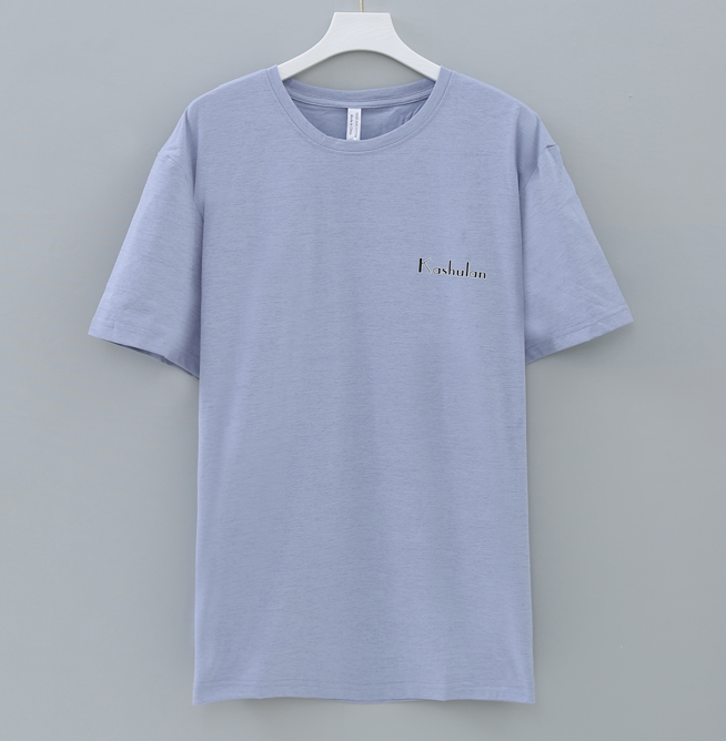 เสื้อยืดกันยุง เสื้อยืดสุดเท่ สีม่วงพาสเทล สีม่วงอ่อน สกรีนตัวอักษร ผ้าคอตตอนแท้ ป้องกันยุง มีกลิ่นมิ้นต์ ไล่ยุงได้ ใส่สบายระบายอากาศ ลายสกรีนคมชัด แห้งไว 