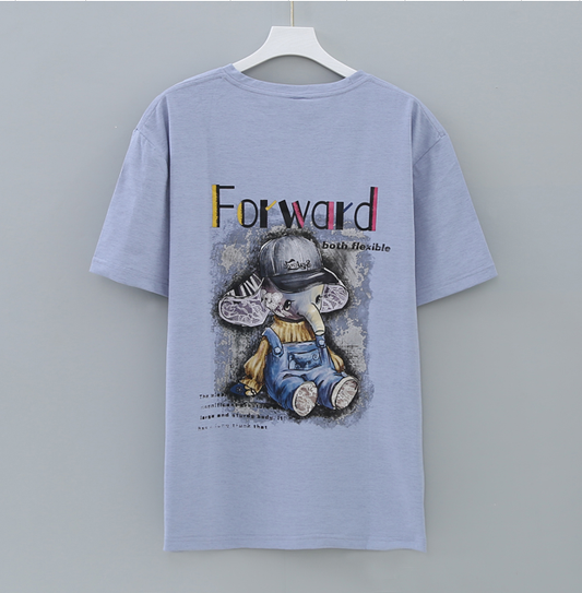 เสื้อยืดกันยุง เสื้อยืดสุดเท่ สีม่วงพาสเทล สีม่วงอ่อน ลายช้าง การ์ตูน ผ้าคอตตอนแท้ ป้องกันยุง มีกลิ่นมิ้นต์ ไล่ยุงได้ ใส่สบายระบายอากาศ ลายสกรีนคมชัด แห้งไว 