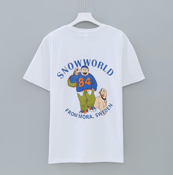 เสื้อยืดกันยุง เสื้อยืดสุดเท่ สีขาว ลาย SNOWWORLD สุดเท่ ผ้าคอตตอนแท้ ป้องกันยุง มีกลิ่นมิ้นต์ ไล่ยุงได้ ใส่สบายระบายอากาศ ลายสกรีนคมชัด แห้งไว 