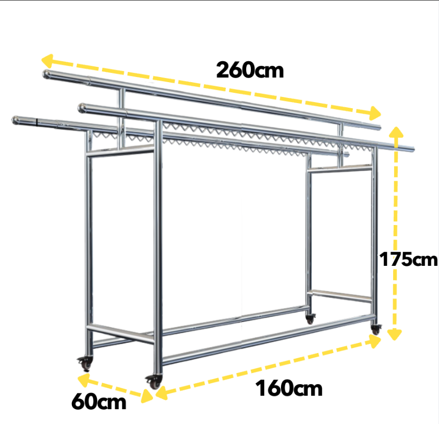  สแตนเลสกันน้ำ แข็งแรงทนทาน มีล้อเลื่อน ใช้ในหอพัก คอนโด ประกอบง่าย ราคาถูก