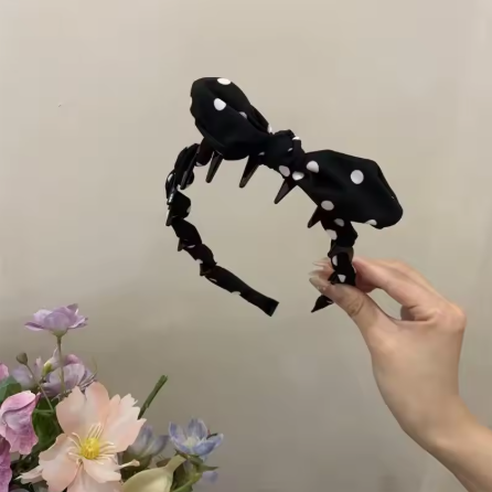 ที่คาดผมเทรนฮิตลายจุดมาใหม่  พร้อมส่งจากไทย ที่คาดผมโบว์ลายจุด สำหรับผู้หญิงสาวเครื่องประดับผมหวานที่คาดผมห่วงผมแฟชั่นอุปกรณ์ ราคาดี สวยสไตล์เกาหลี