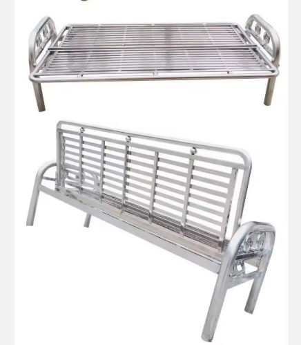 เก้าอี้สแตนเลสแท้ พับได้ ปรับเป็นเตียง โซฟาเอนกประสงค์ แข็งแรงทนทาน
โซฟาสแตนเลส พับเก็บได้ ปรับเป็นเตียงนอน รองรับน้ำหนัก 300 กก. กันสนิม